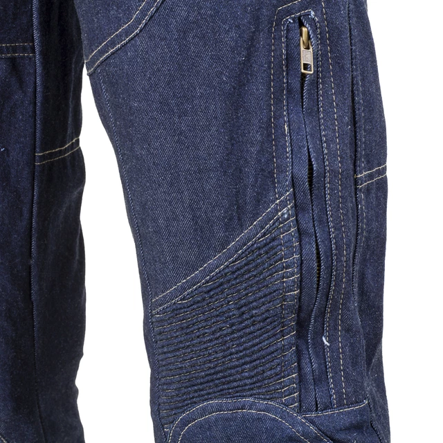 Spodnie motocyklowe damskie jeansowe W-TEC NF-2990 - Ciemny niebieski