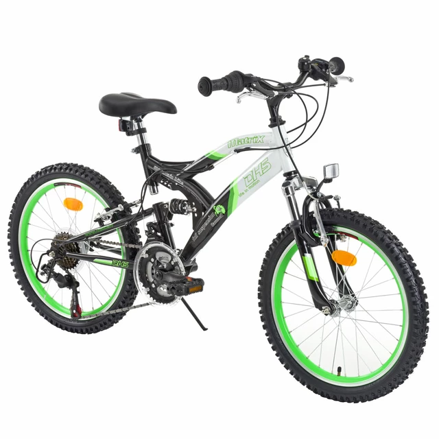 Detský bicykel DHS 2045 Matrix - čierno-zelená