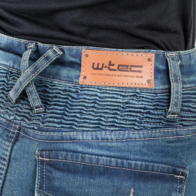 Dámske moto jeansy W-TEC Bolftyna - modro-čierna
