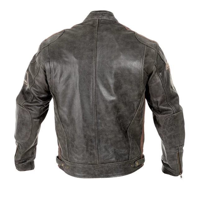 Men's Leather Motorcycle Jacket W-TEC Antique Cracker