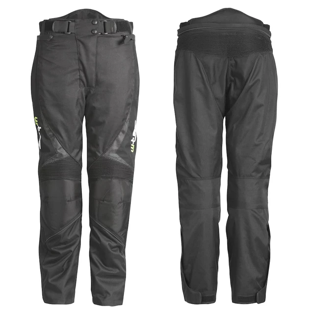 Uniwersalne motocyklowe spodnie W-TEC Mihos - Czarny - Czarny
