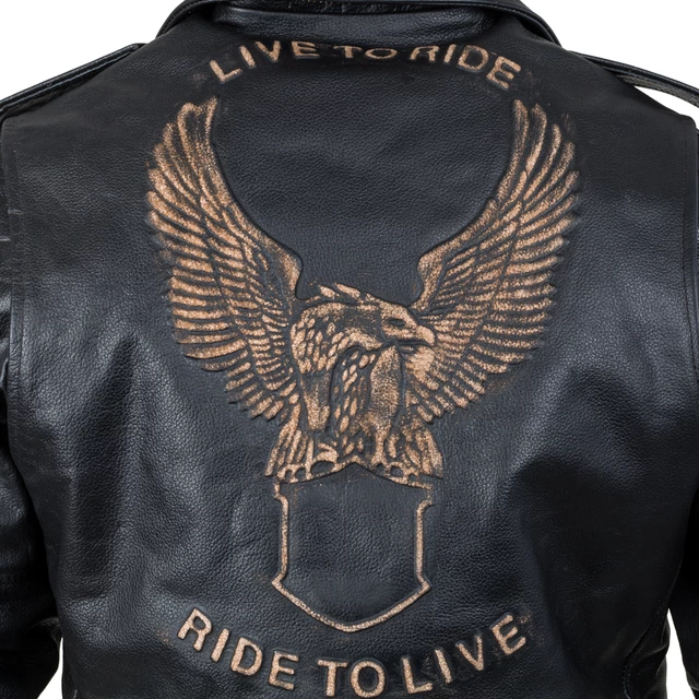 Bőr motoros kabát Sodager Live To Ride Jacket