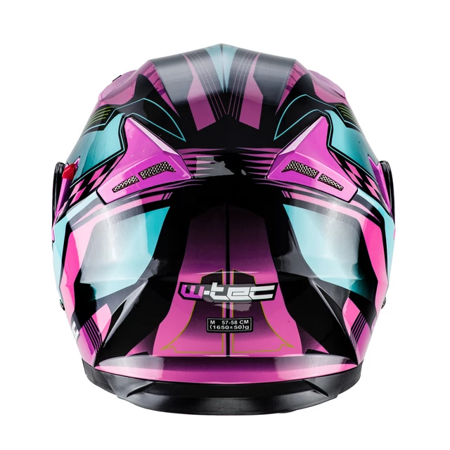 Výklopná moto přilba W-TEC YM-925 Magenta - L (59-60)