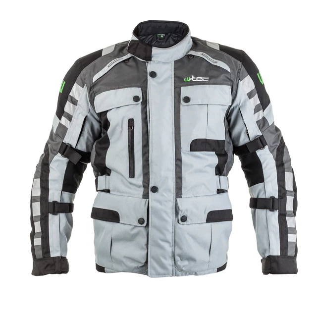 Motorradjacke W-TEC Avontur - grau-schwarz