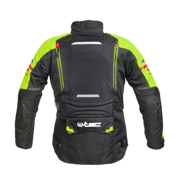 Dámska moto bunda W-TEC Ventura Lady - čierna-fluo žltá