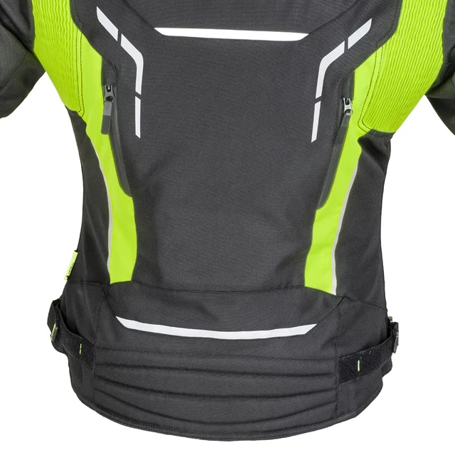 Női motoros kabát W-TEC Brandon Lady - fekete-fluor sárga