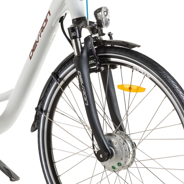 Mestský elektrobicykel Devron 28120 28" - model 2017 - White