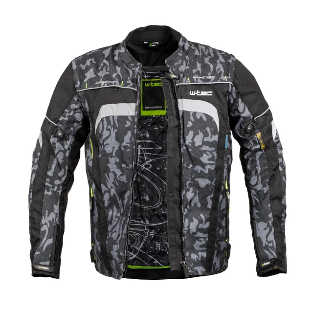 Férfi motoros kabát W-TEC Torebaro - Fekete-Szürke Digi-Terepszínű