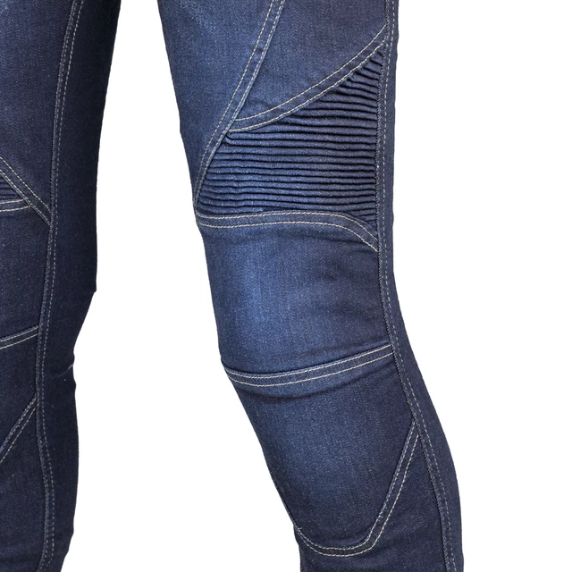 Dámske moto jeansy W-TEC Rafael - modrá
