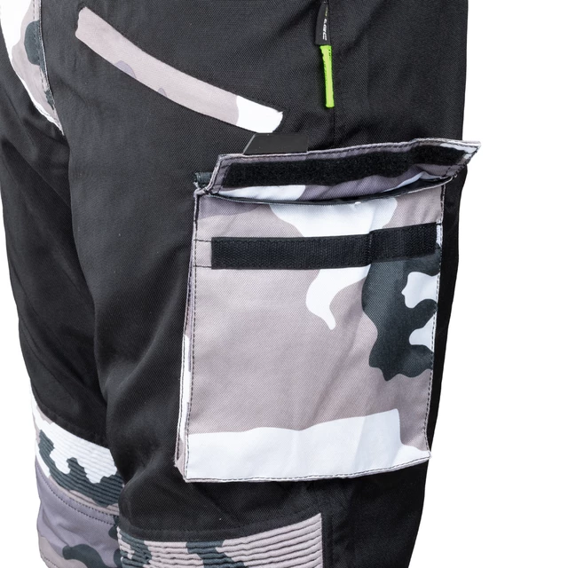 Pánské moto kalhoty W-TEC Kaamuf - Black Camo