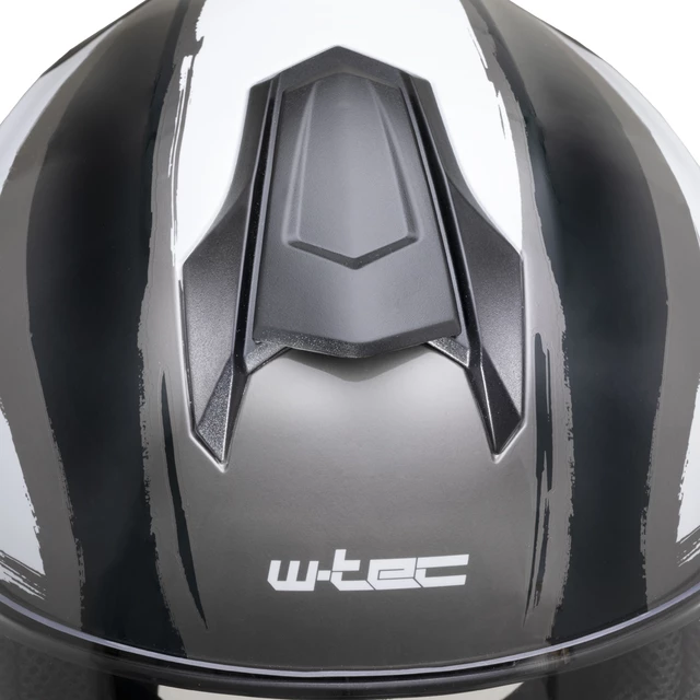 Motoros bukósisak W-TEC Integra Graphic - fekete-fehér