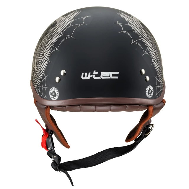 Motorcycle Helmet W-TEC Black Heart Longroad - Wings Skull