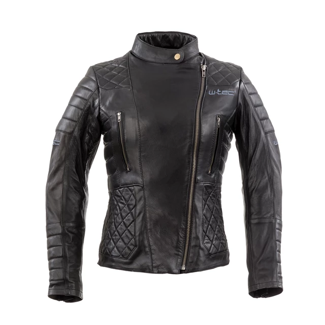 W-TEC Corallia Damen Leder Motorradjacke - schwarz
