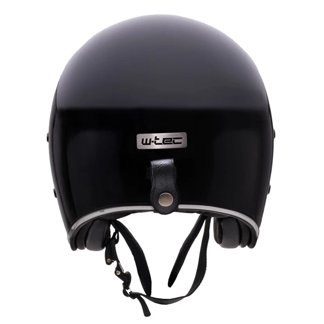 W-TEC Angeric Gloss Black Motorradhelm mit Steamrust-Brille