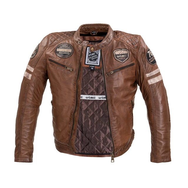 Men’s Leather Jacket W-TEC Milano - Brown