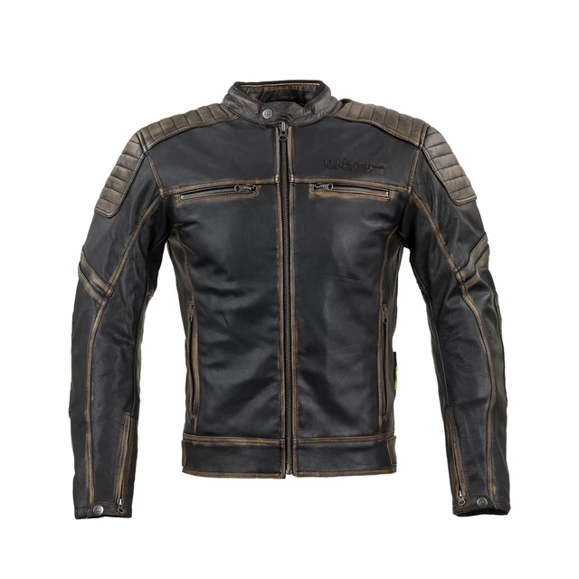 Skórzana kurtka motocyklowa W-TEC Mungelli - Brązowy Vintage - Brązowy Vintage