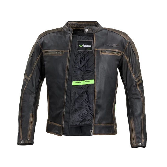 Kožená moto bunda W-TEC Mungelli - 5XL