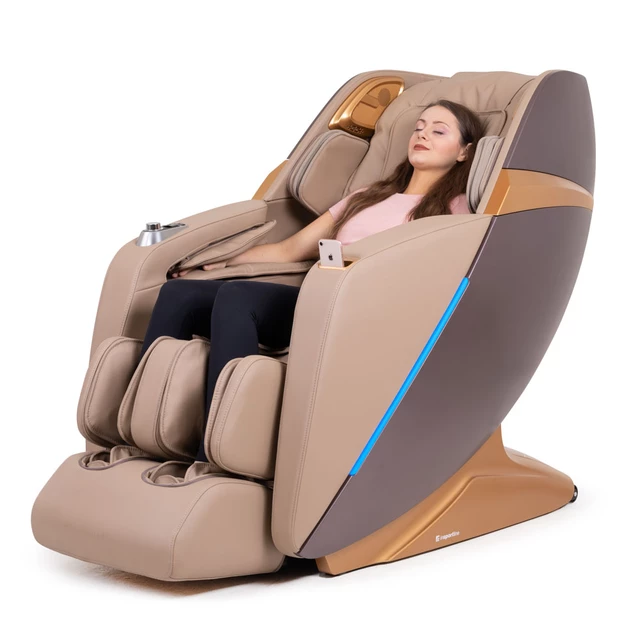 Fotel do masażu inSPORTline Numana - Jasno-brązowy
