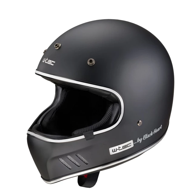 Motorcycle Helmet W-TEC Black Heart Retron - Simple Silver