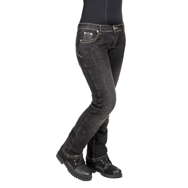 Women’s Moto Jeans W-TEC C-2011 Black