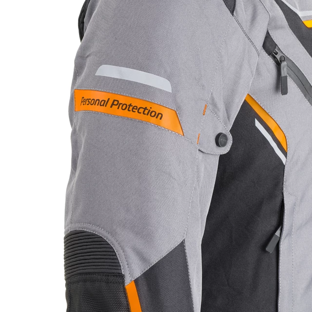 Férfi motoros kabát W-TEC Brandon - fekete-szürke-narancssárga