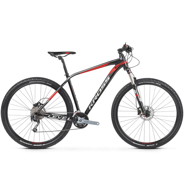 Mountain Bike Kross Level 5.0 27.5” – 2020 - Black/Red/Silver