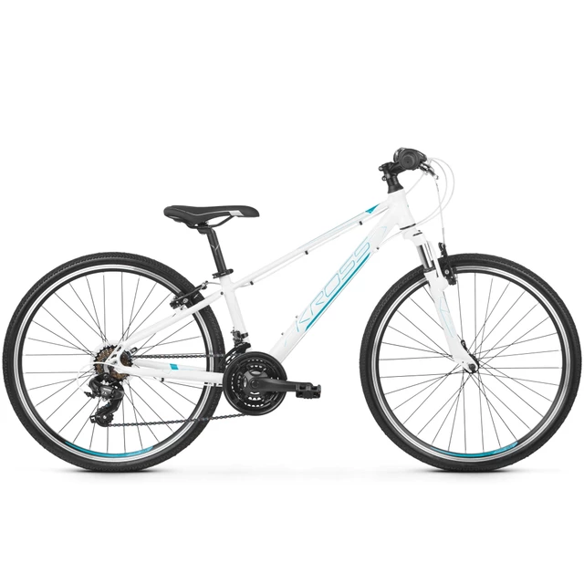 Junior Bike Kross Evado JR 1.0 26” – 2020 - White/Turquoise/Blue