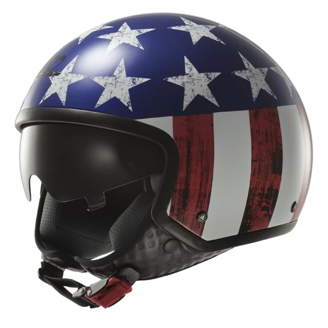 Moto Helmet LS2 Wave Raw - Blue-Red-White