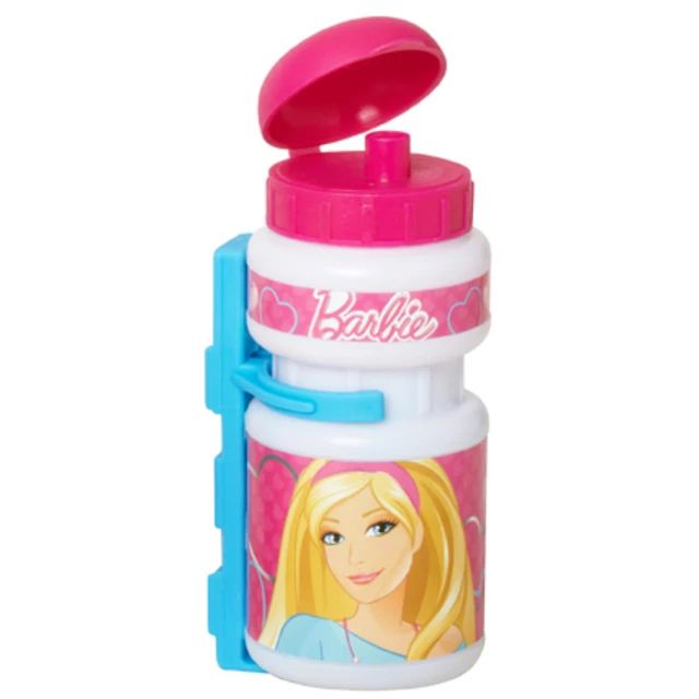 Barbie Satz - Plastikflasche + Plastikhalter