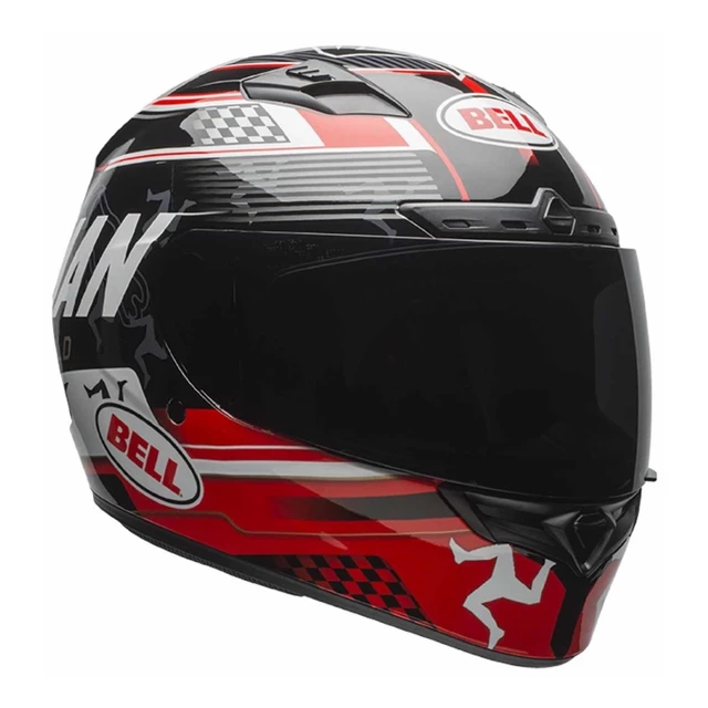 Moto Helmet BELL Qualifier DLX - Isle of Man Black-Red