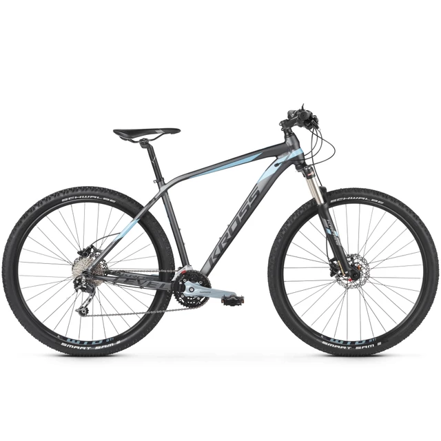 Horský bicykel Kross Level 5.0 27,5" - model 2020 - čierna/grafitová/kovová