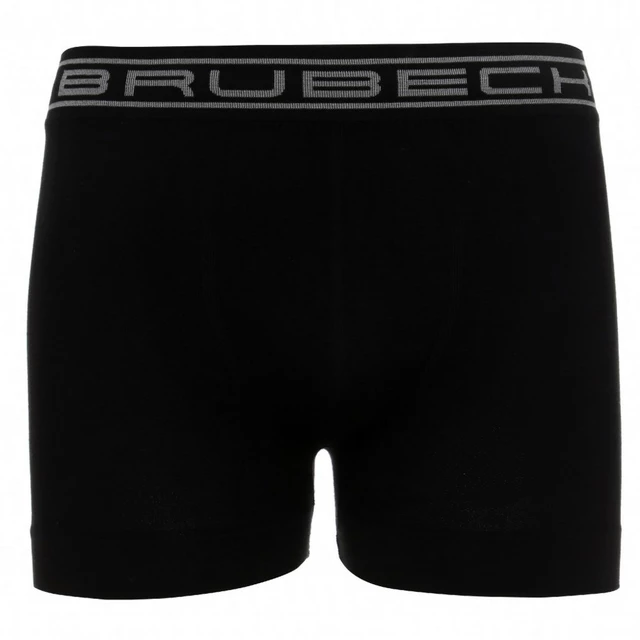 Men’s Boxer Trunks Brubeck Cotton Comfort - Black - Black