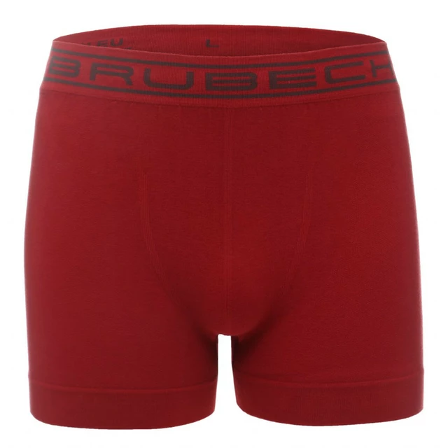Pánske boxerky Brubeck Cotton Comfort - Black - Dark Red