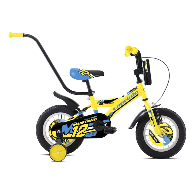 Gyerek kerékpár Capriolo Mustang 12" - 2021 - sárga-fekete - sárga-fekete