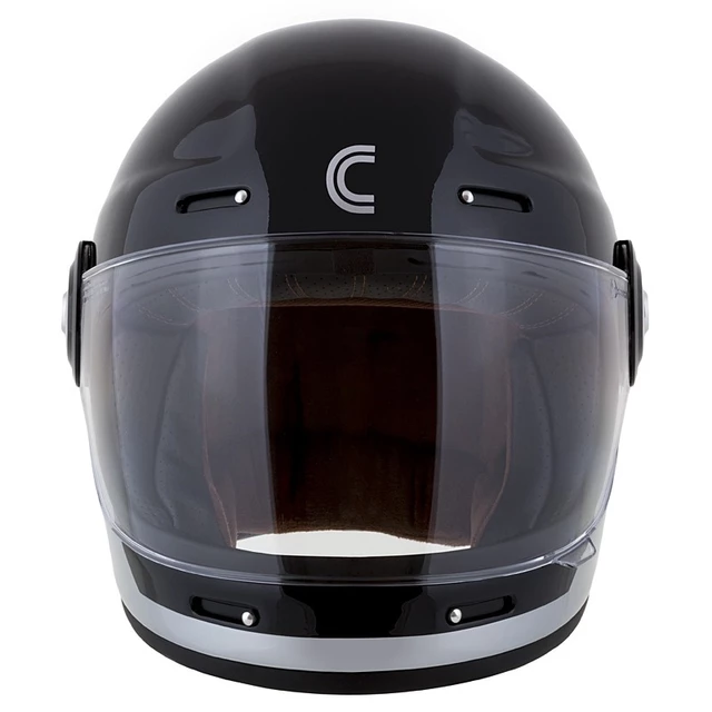 Motorcycle Helmet Cassida Fibre OPG Black/Gold/Silver