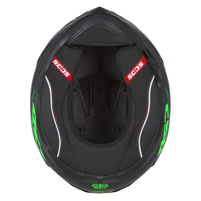 Motorcycle Helmet Cassida Integral GT 2.1 Flash Matte Black/Fluo Green/Dark Gray