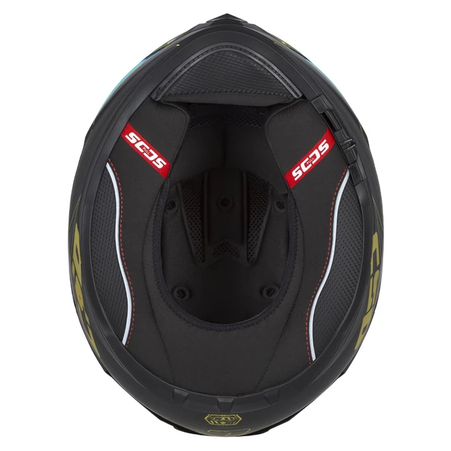 Motorcycle Helmet Cassida Integral GT 2.1 Flash Matte Black/Metallic Gold/Dark Gray