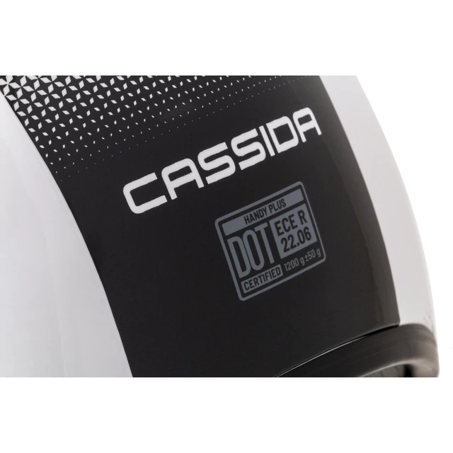 Cassida Handy Plus Motorradhelm weiß/schwarz