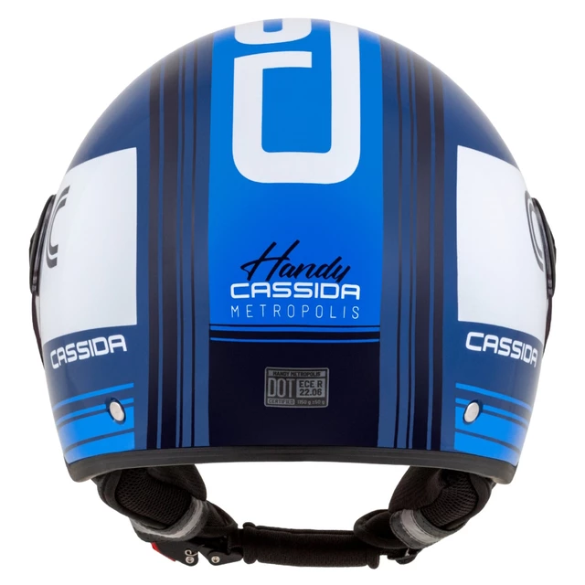 Cassida Handy Metropolis Motorradhelm blau/dunkelblau/weiß