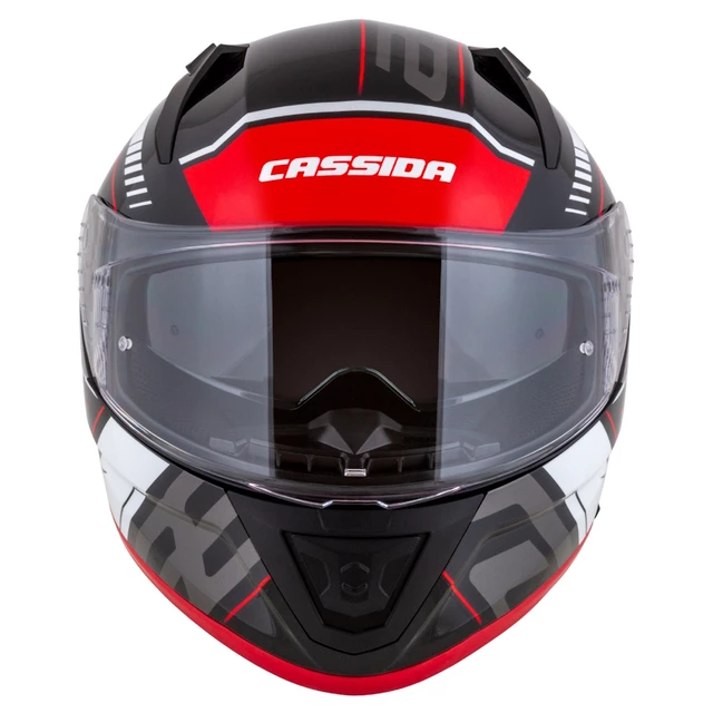 Motorcycle Helmet Cassida Aero Drome Black Pearl/Red/White/Gray