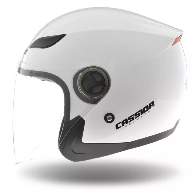 Moto helma Cassida Reflex Solid - bílá