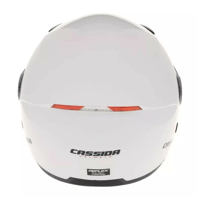 Moto helma Cassida Reflex Solid - bílá