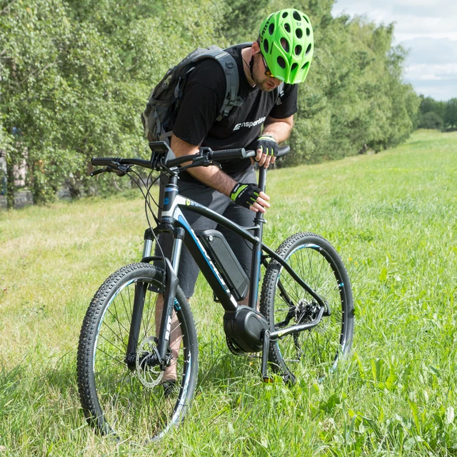 Cyklo rukavice W-TEC Bravoj - zeleno-čierna