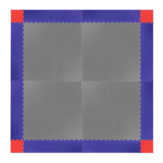 Puzzle fitness szőnyeg sarok összekötő elem Simple 4db piros