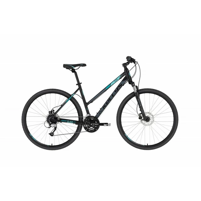 Női cross kerékpár KELLYS CLEA 90 28" - modell 2022 - Fekete aqua