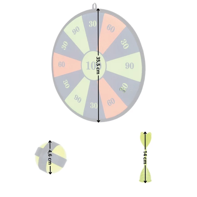 Double-Sided Target w/ Darts & Balls inSPORTline DSTS140