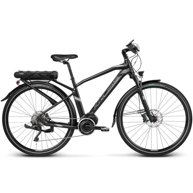 Trekingový elektrobicykel Kross Trans Hybrid 5.0 28" - model 2020 - Black / Graphite Matte
