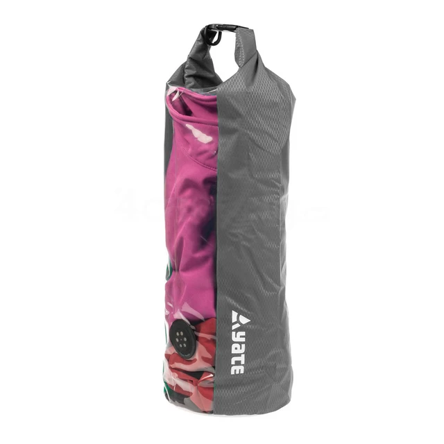 Waterproof bag with window and valve Yate Dry Bag 15l - Grey