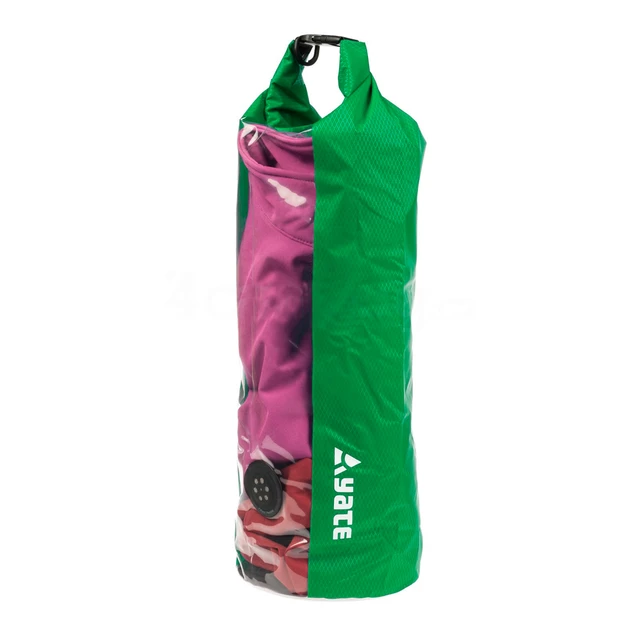 Waterproof bag with window and valve Yate Dry Bag 15l - Green