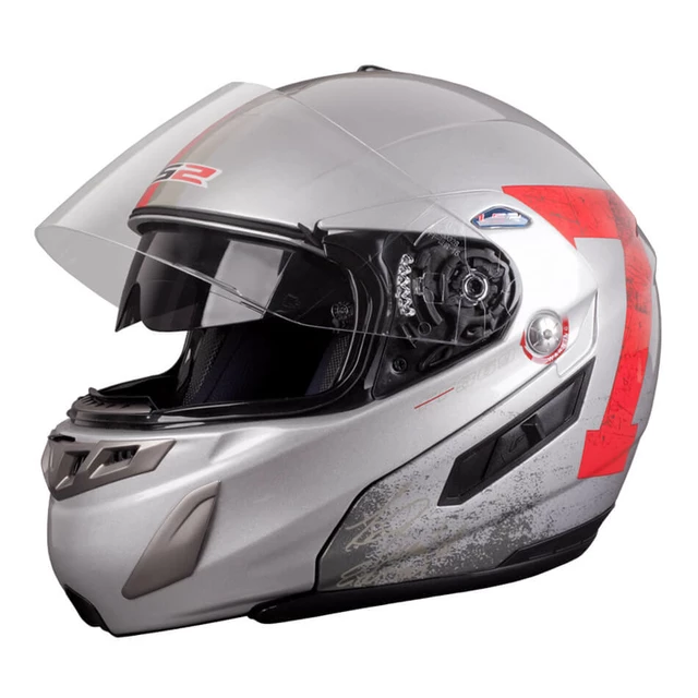 LS2 Delta Motorcycle Helmet - Silver